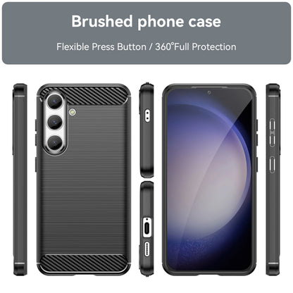 Maska za Samsung Galaxy S24 S921, Techsuit, Karbon, Crna