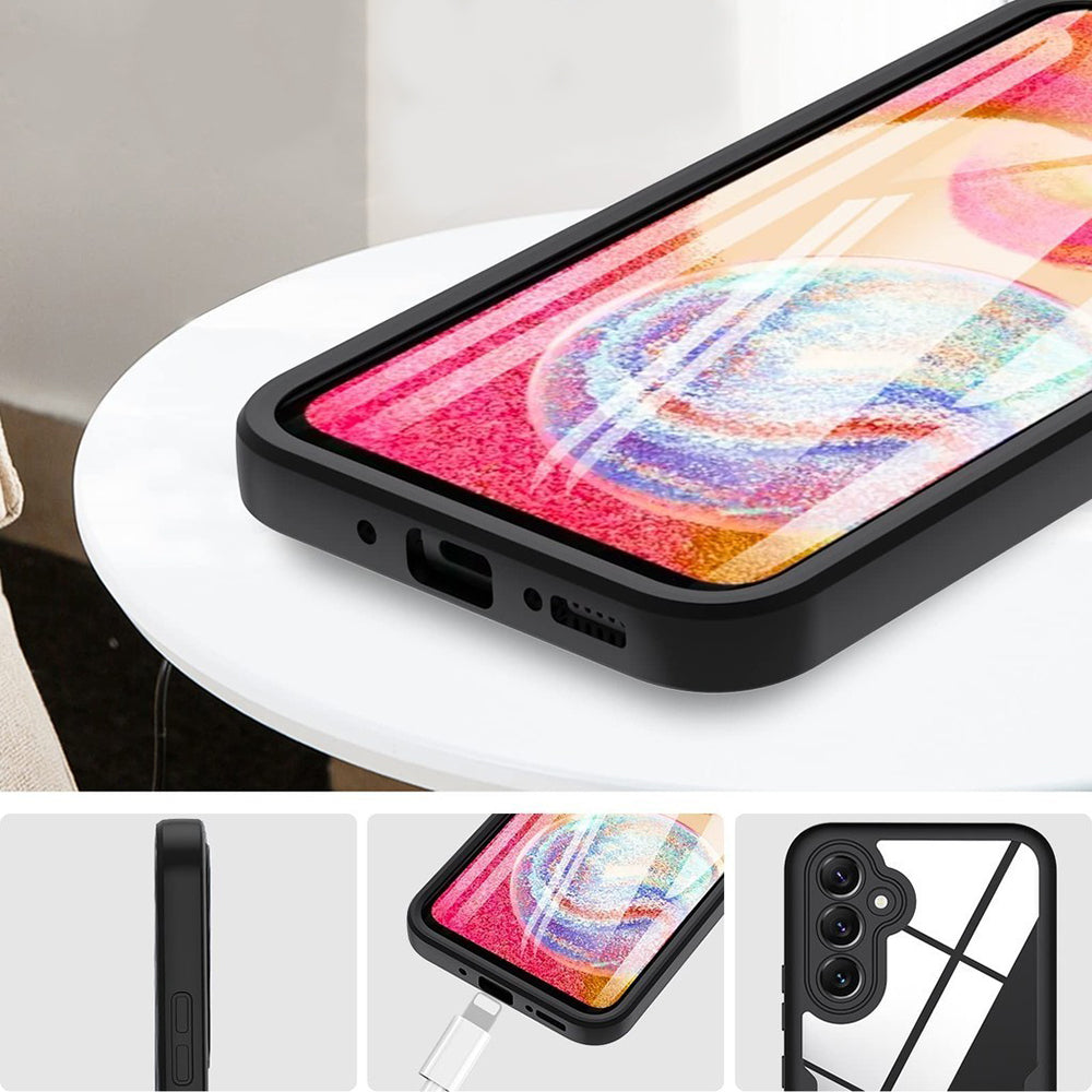 Maska za Samsung Galaxy S24 S921, Techsuit, ColorVerse 360, Crna