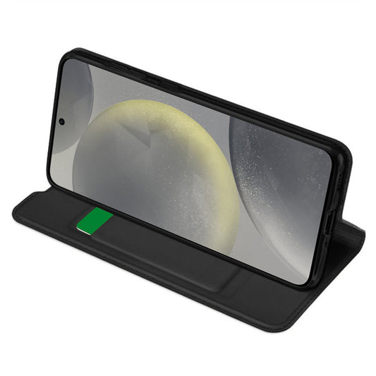 Maska za Samsung Galaxy S24 S921, Techsuit, Magskin Book, Crna