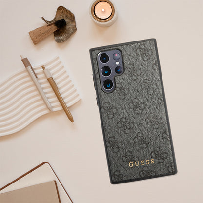 Futrola za Samsung Galaxy S24 Ultra S928, Guess, 4G Metal Gold Logo, Smeđa