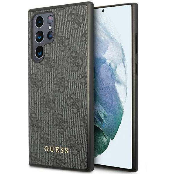 Futrola za Samsung Galaxy S24 Ultra S928, Guess, 4G Metal Gold Logo, Crna