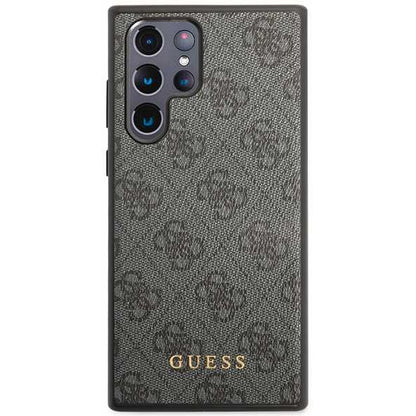 Futrola za Samsung Galaxy S24 Ultra S928, Guess, 4G Metal Gold Logo, Crna