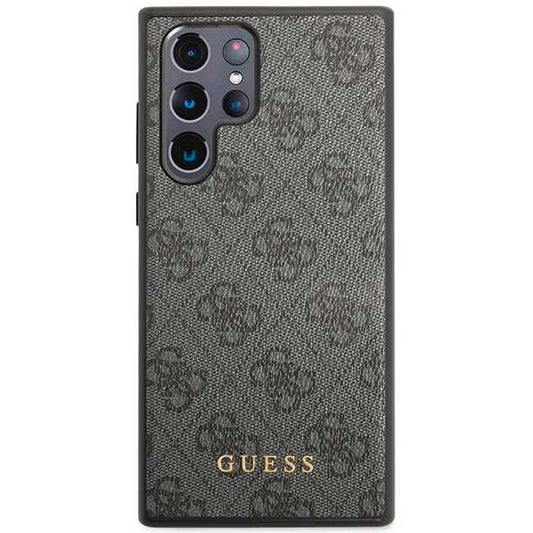 Futrola za Samsung Galaxy S24 Ultra S928, Guess, 4G Metal Gold Logo, Crna