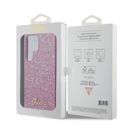 Futrola za Samsung Galaxy S24 Ultra S928, Guess, Glitter Script, Roza