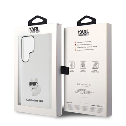 Futrola za Samsung Galaxy S24 Ultra S928, Karl Lagerfeld, IML Luxury Choupette, Prozirna