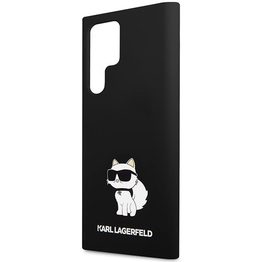 Futrola za Samsung Galaxy S24 Ultra S928, Karl Lagerfeld, Silicone Choupette NFT, Crna
