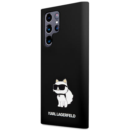 Futrola za Samsung Galaxy S24 Ultra S928, Karl Lagerfeld, Silicone Choupette NFT, Crna