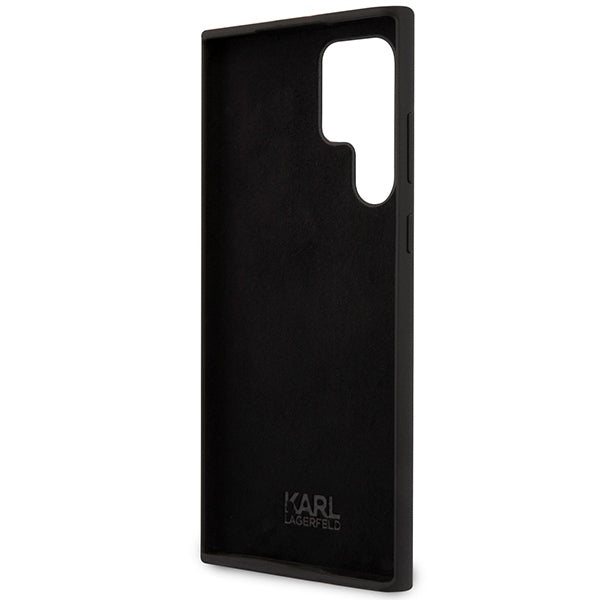 Futrola za Samsung Galaxy S24 Ultra S928, Karl Lagerfeld, Silicone Choupette NFT, Crna