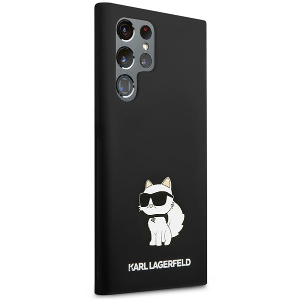 Futrola za Samsung Galaxy S24 Ultra S928, Karl Lagerfeld, Silicone Choupette NFT, Crna