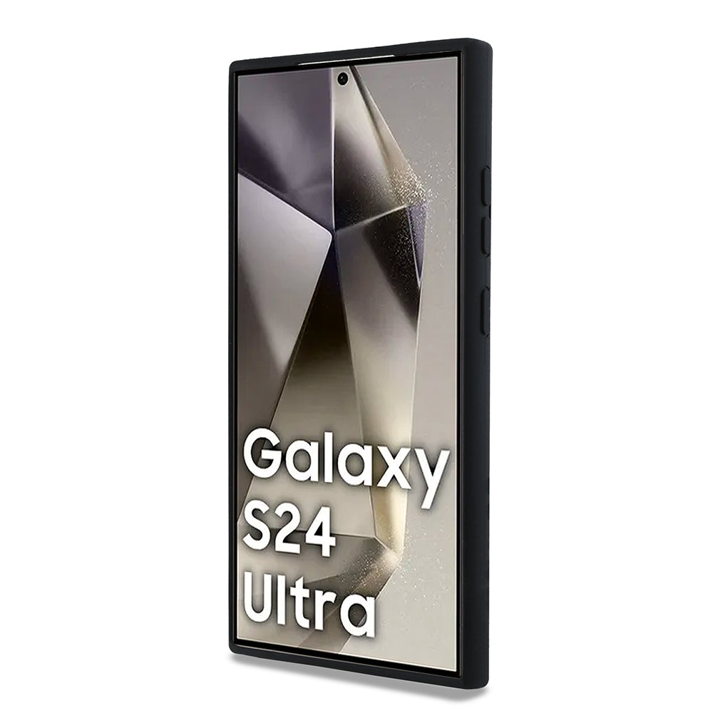 Futrola za Samsung Galaxy S24 Ultra S928, Karl Lagerfeld, Silicone Choupette Metal, Crna