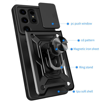 Maska za Samsung Galaxy S24 Ultra S928, Techsuit, CamShield, Crna