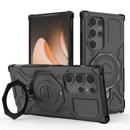 Maska za Samsung Galaxy S24 Ultra S928, Techsuit, Carbon Shield Pro, Crna