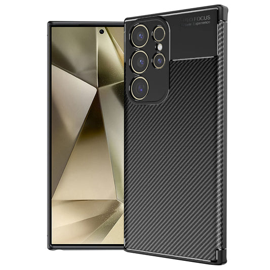 Maska za Samsung Galaxy S24 Ultra S928, Techsuit, CarbonFiber, Crna