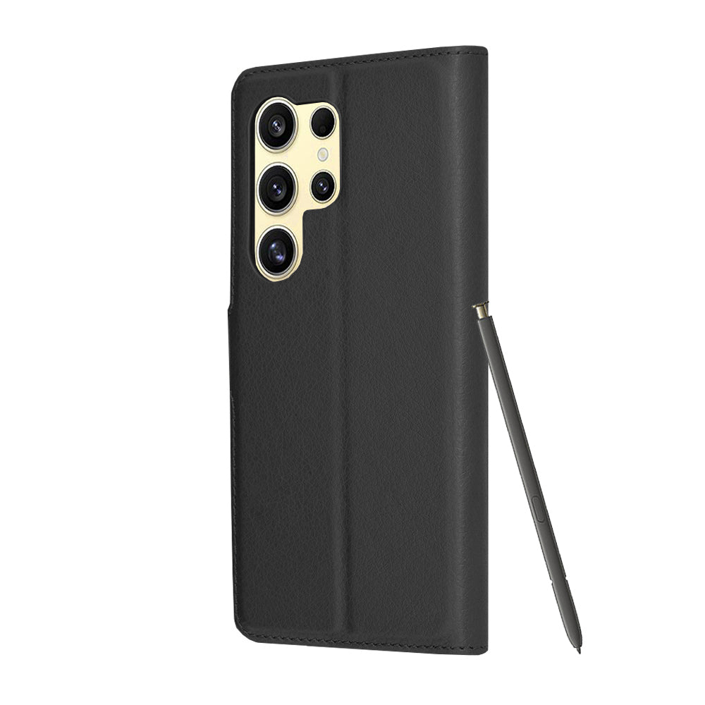 Futrola za Samsung Galaxy S24 Ultra S928, Techsuit, Kožna Folio, Crna