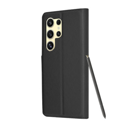 Futrola za Samsung Galaxy S24 Ultra S928, Techsuit, Kožna Folio, Crna