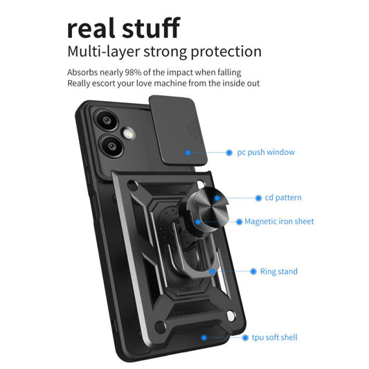 Maska za Samsung Galaxy S25 Edge S937, Techsuit, CamShield, Roza