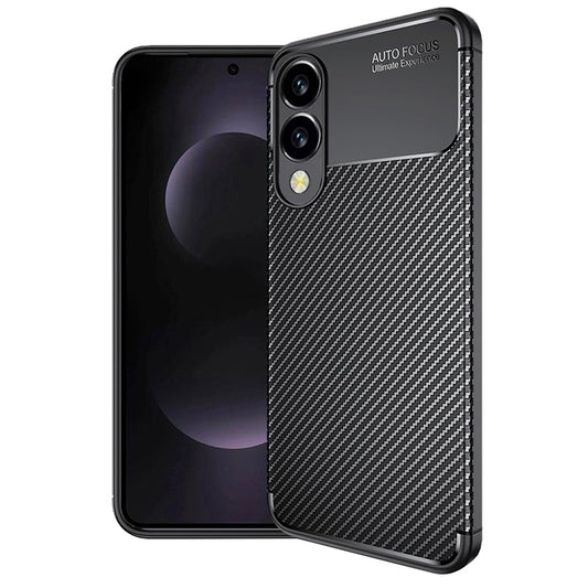 Maska za Samsung Galaxy S25 Edge S937, Techsuit, CarbonFiber, Crna
