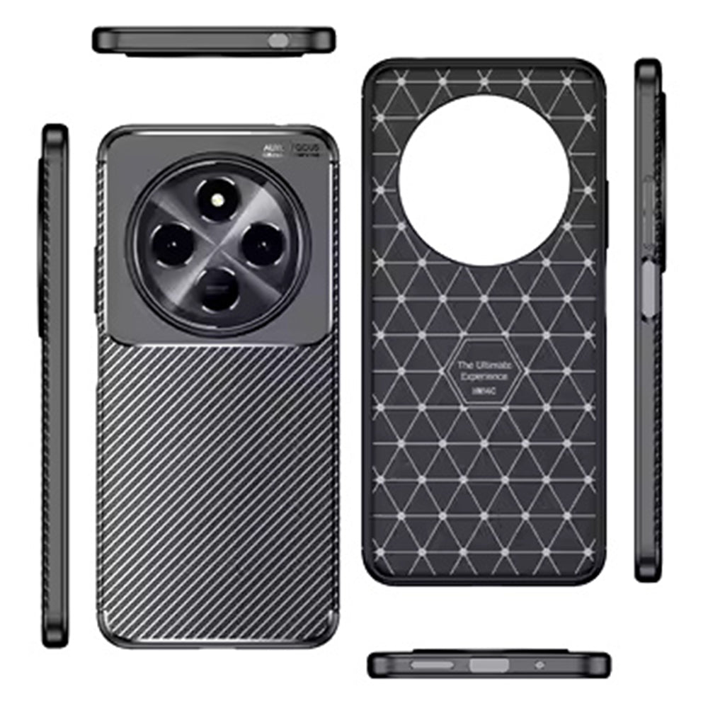 Maska za Samsung Galaxy S25 Edge S937, Techsuit, CarbonFiber, Crna