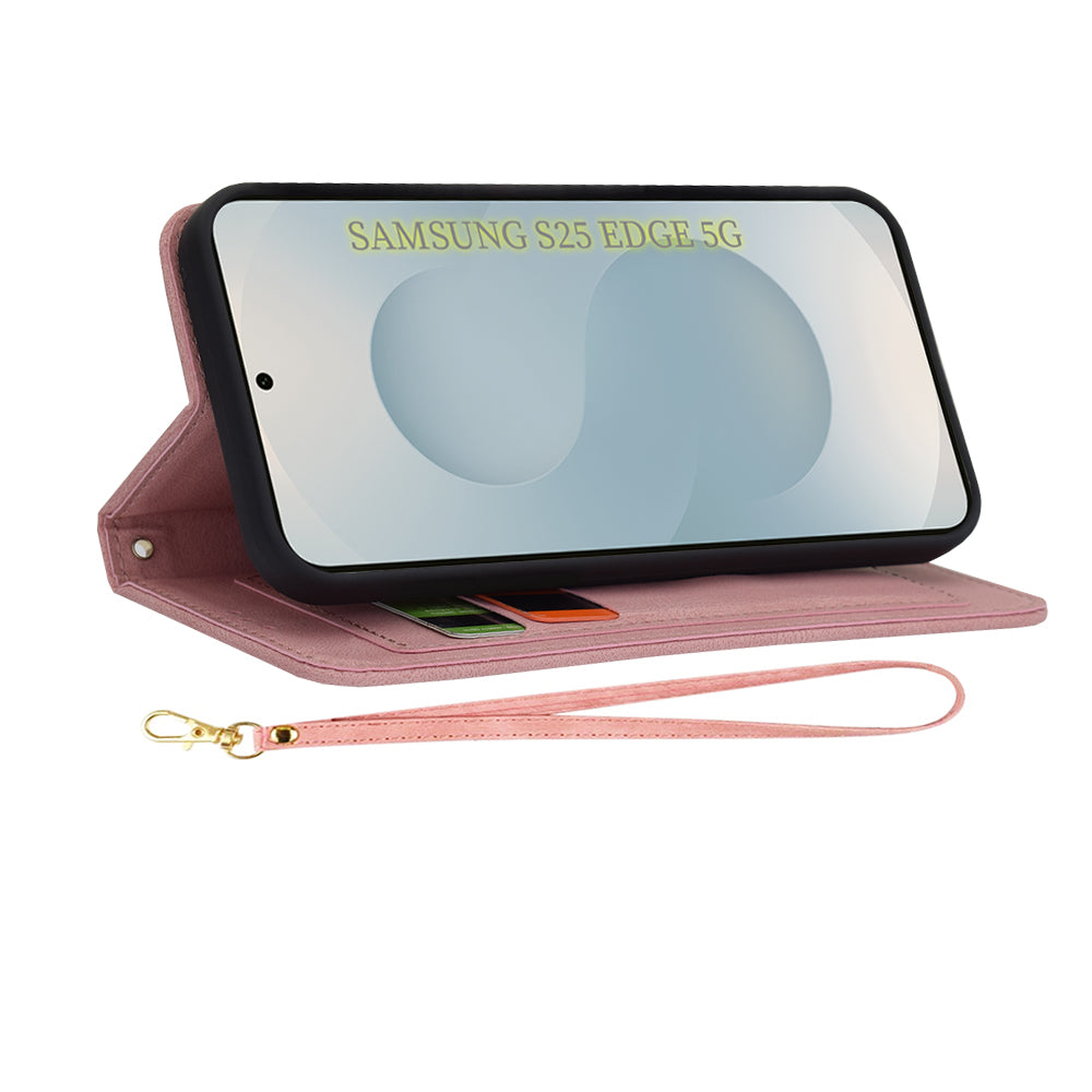 Maska za Samsung Galaxy S25 Edge S937, Techsuit, FlipCraft, Roza