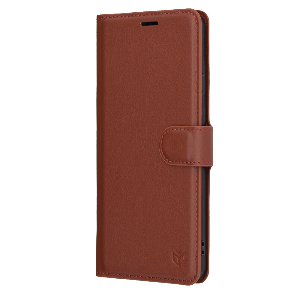 Futrola za Samsung Galaxy S25 Edge S937, Techsuit, Kožna Folio, Smeđa