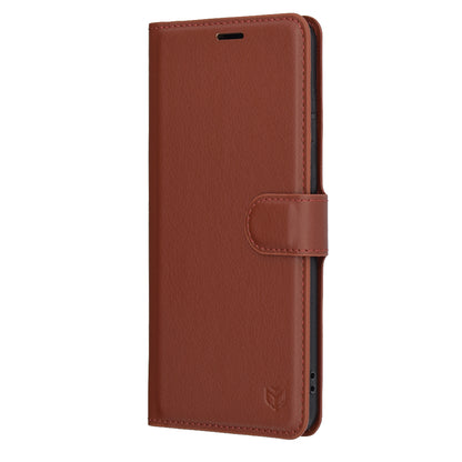 Futrola za Samsung Galaxy S25 Edge S937, Techsuit, Kožna Folio, Smeđa