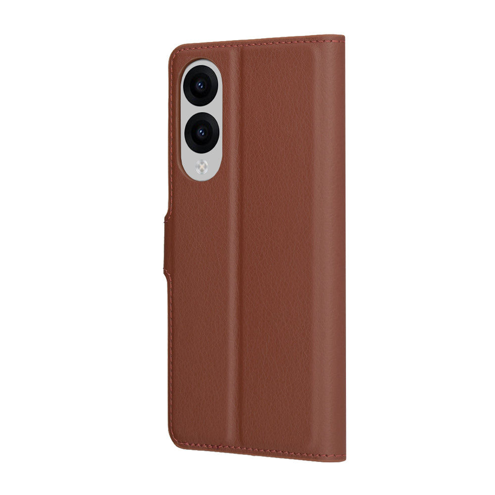 Futrola za Samsung Galaxy S25 Edge S937, Techsuit, Kožna Folio, Smeđa