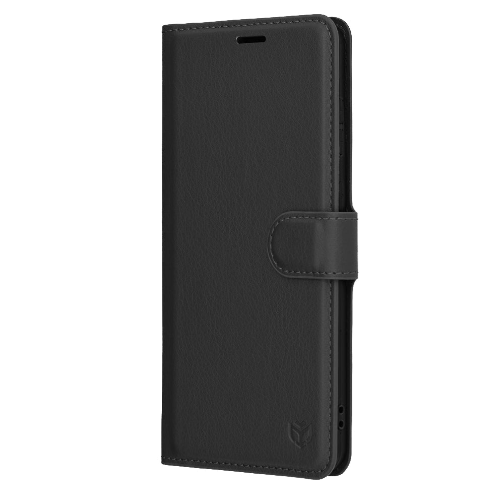 Futrola za Samsung Galaxy S25 Edge S937, Techsuit, Kožna Folio, Crna