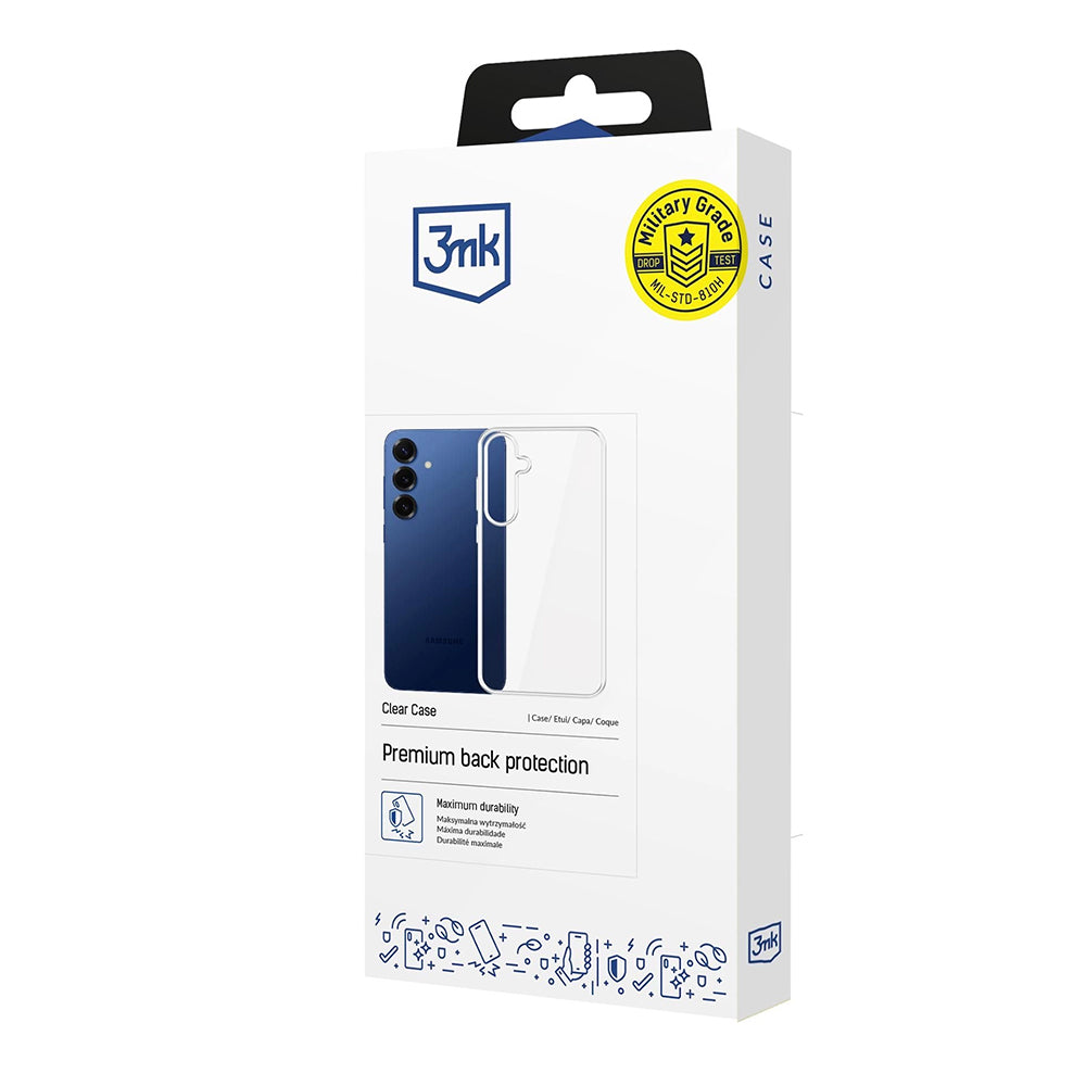 Futrola za Samsung Galaxy S25 FE, 3MK, Prozirna, Transparentna