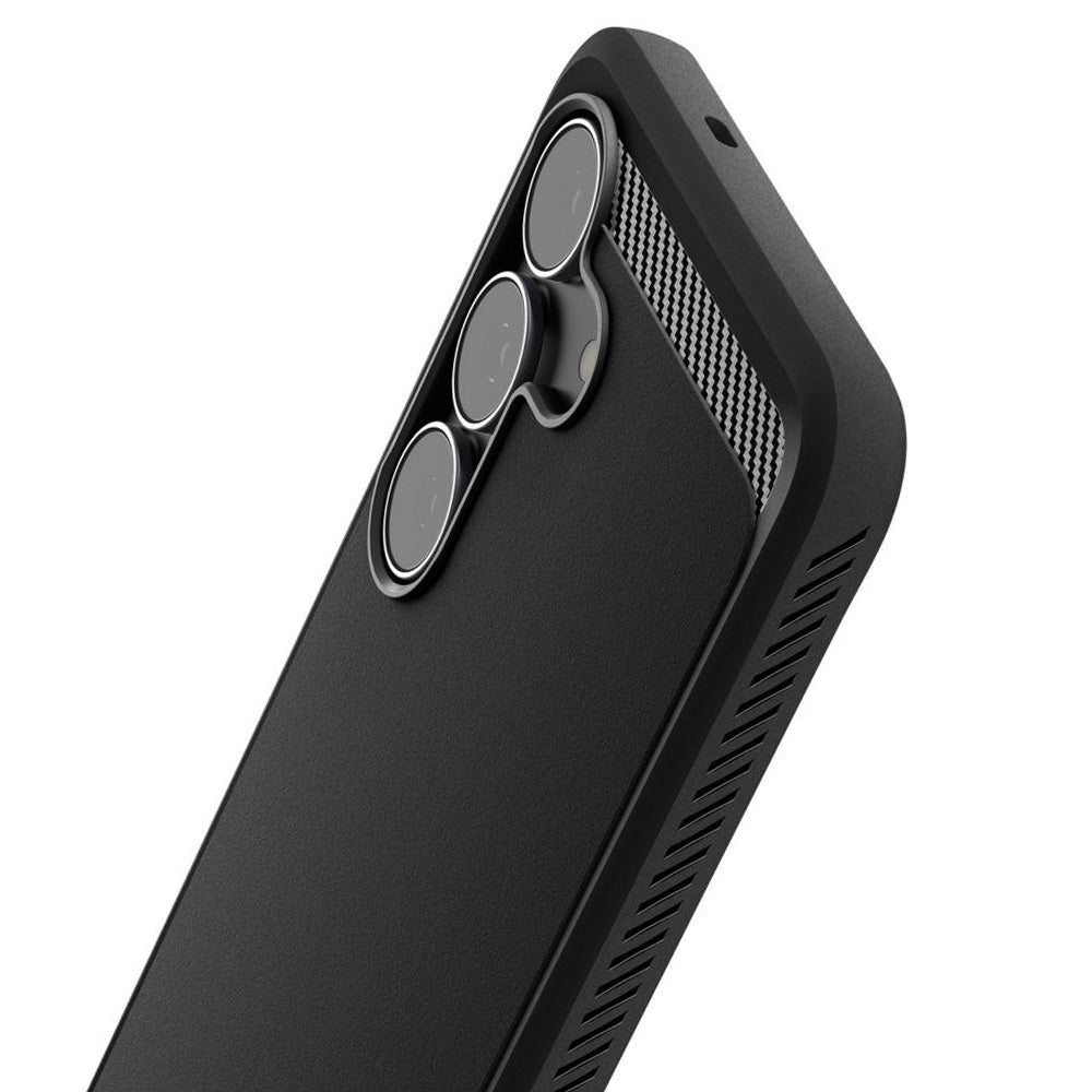 Futrola za Samsung Galaxy S25 FE, Spigen, Rugged Armor, Mat crna ACS10025