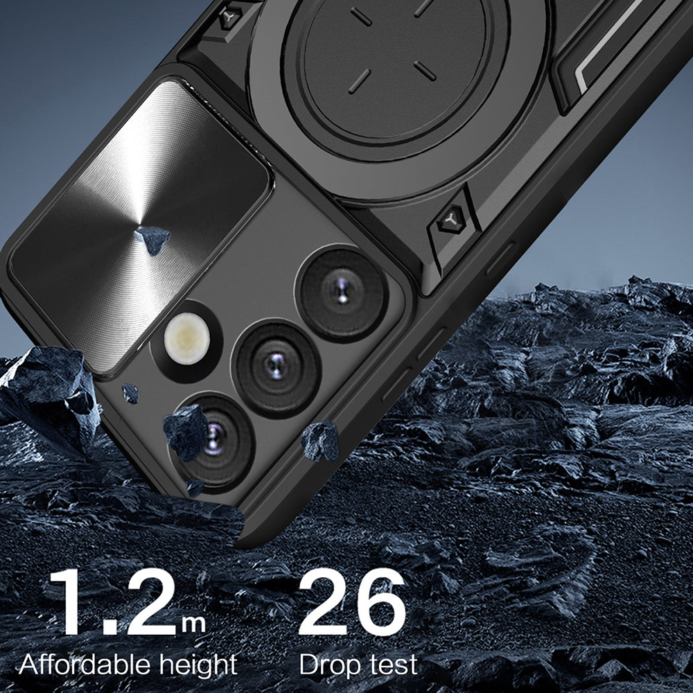 Futrola za Samsung Galaxy S25 FE, Techsuit, CamGuard Pro, Crvena