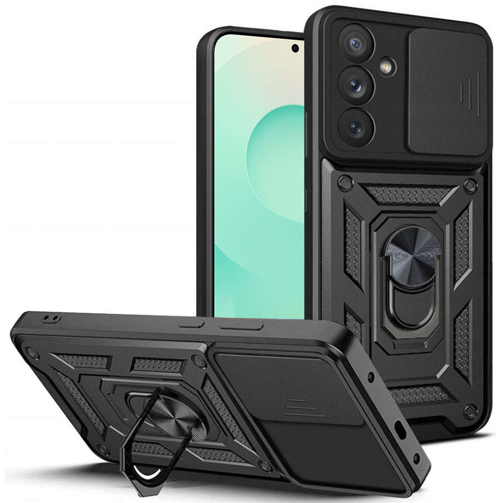 Maska za Samsung Galaxy S25 FE, Techsuit, CamShield, Crna