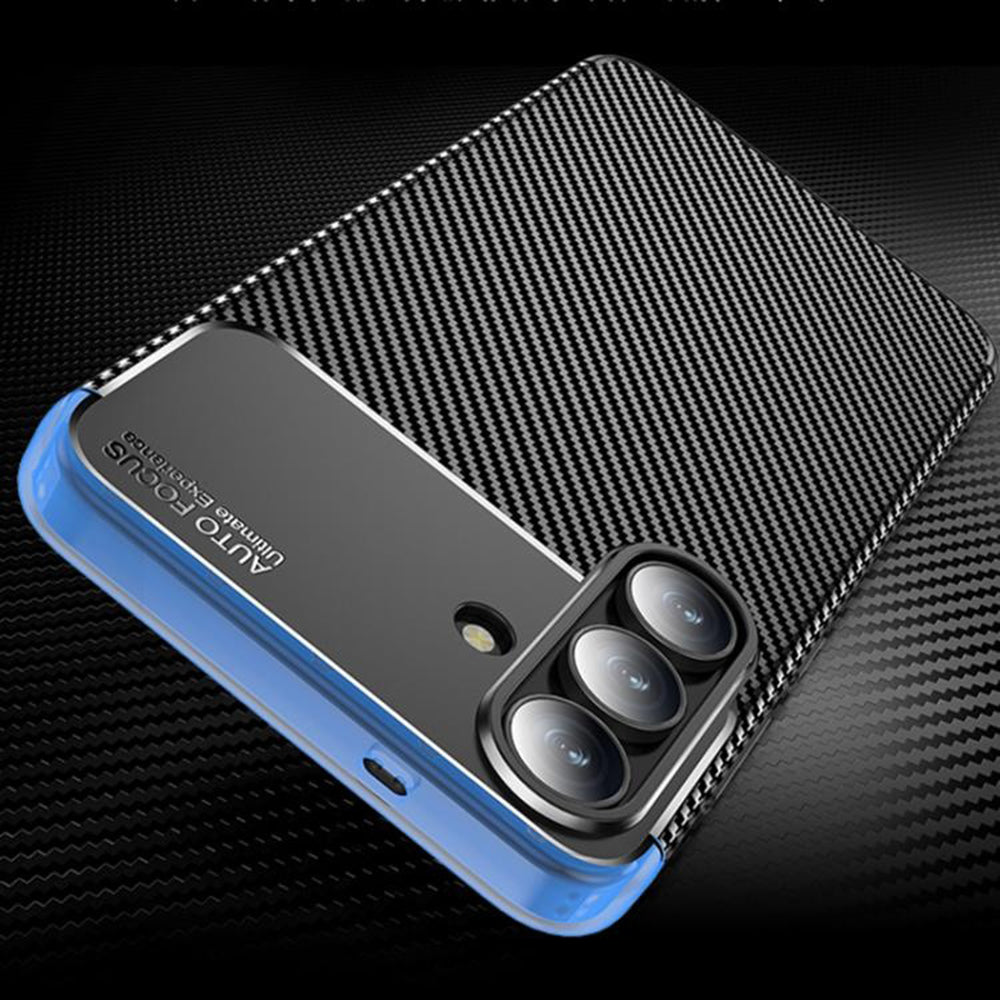 Maska za Samsung Galaxy S25 FE, Techsuit, CarbonFiber, Crna