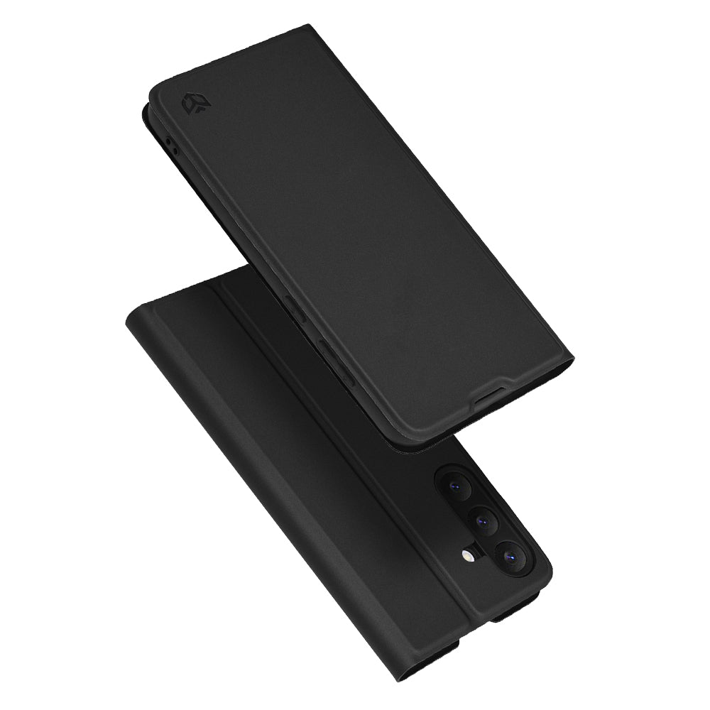 Maska za Samsung Galaxy S25 FE, Techsuit, Magskin Book, Crna