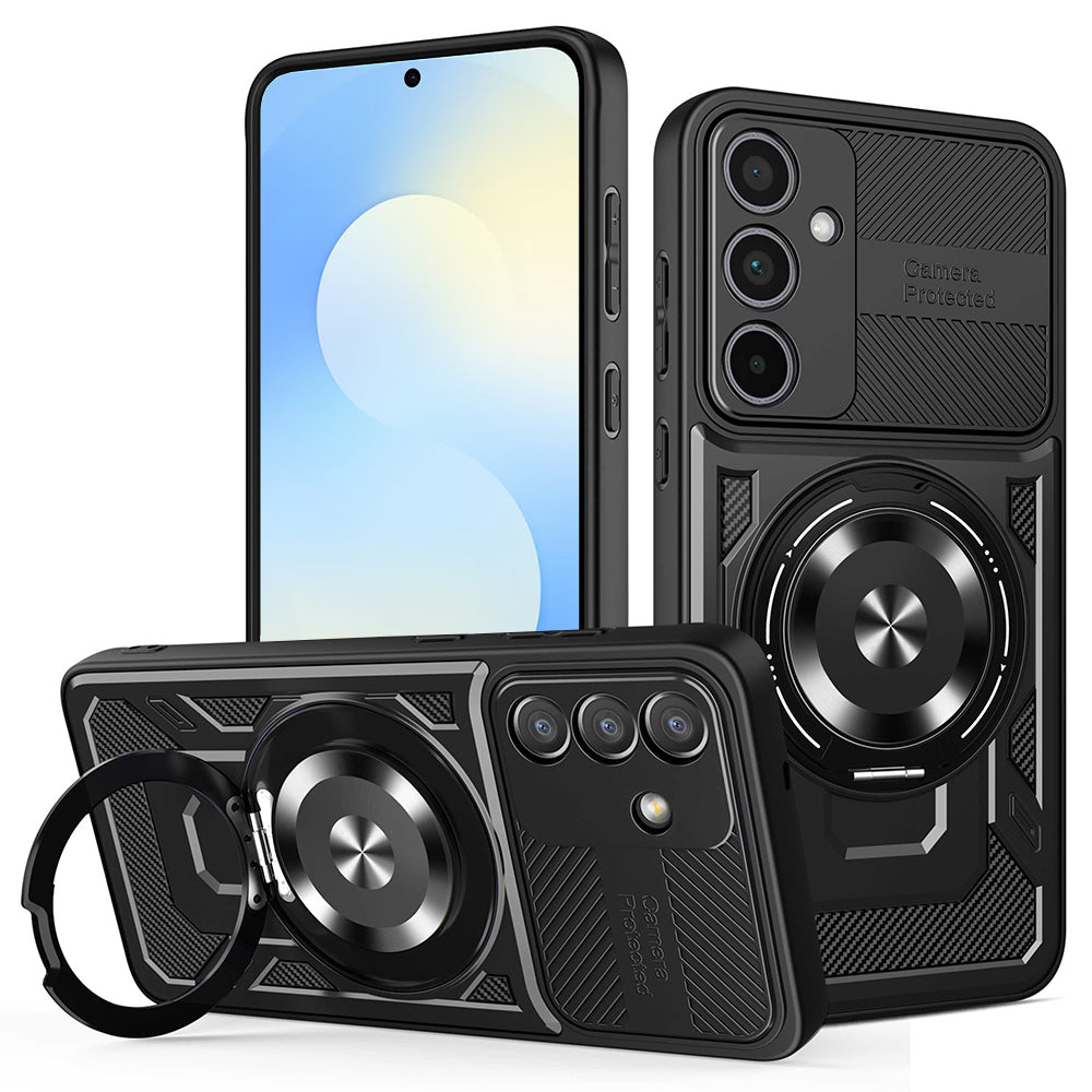 Maska za Samsung Galaxy S25 FE, Techsuit, RuggedCam, Crna