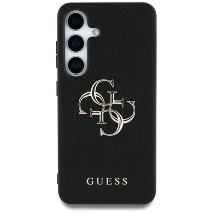 Futrola za Samsung Galaxy S25+ S936, Guess, 4G Grained Big and Classic Logo, Crna