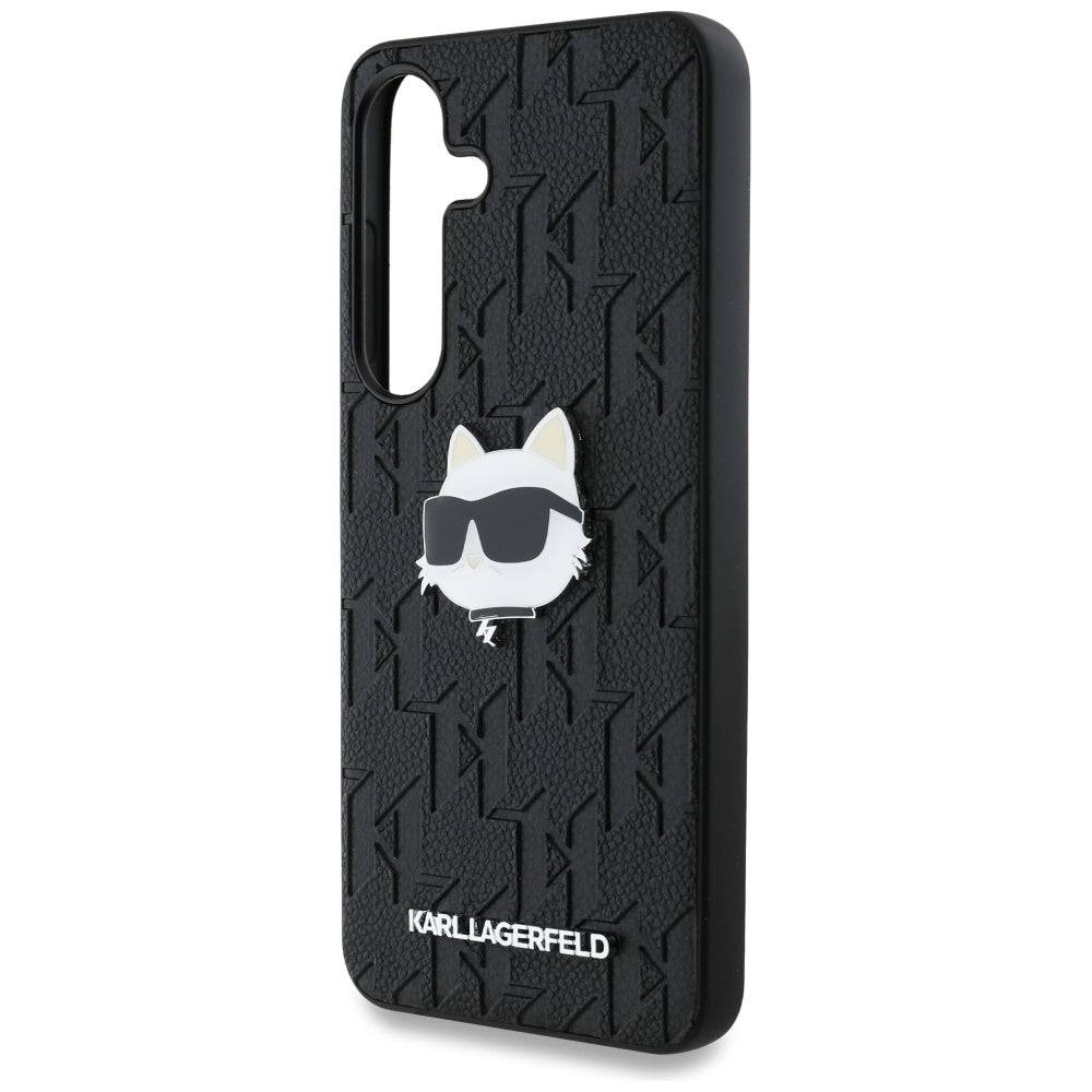 Futrola za Samsung Galaxy S25+ S936, Karl Lagerfeld, Monogram Choupette's Head, Crna