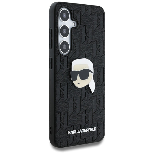 Futrola za Samsung Galaxy S25+ S936, Karl Lagerfeld, Monogram Karl's Head, Crna