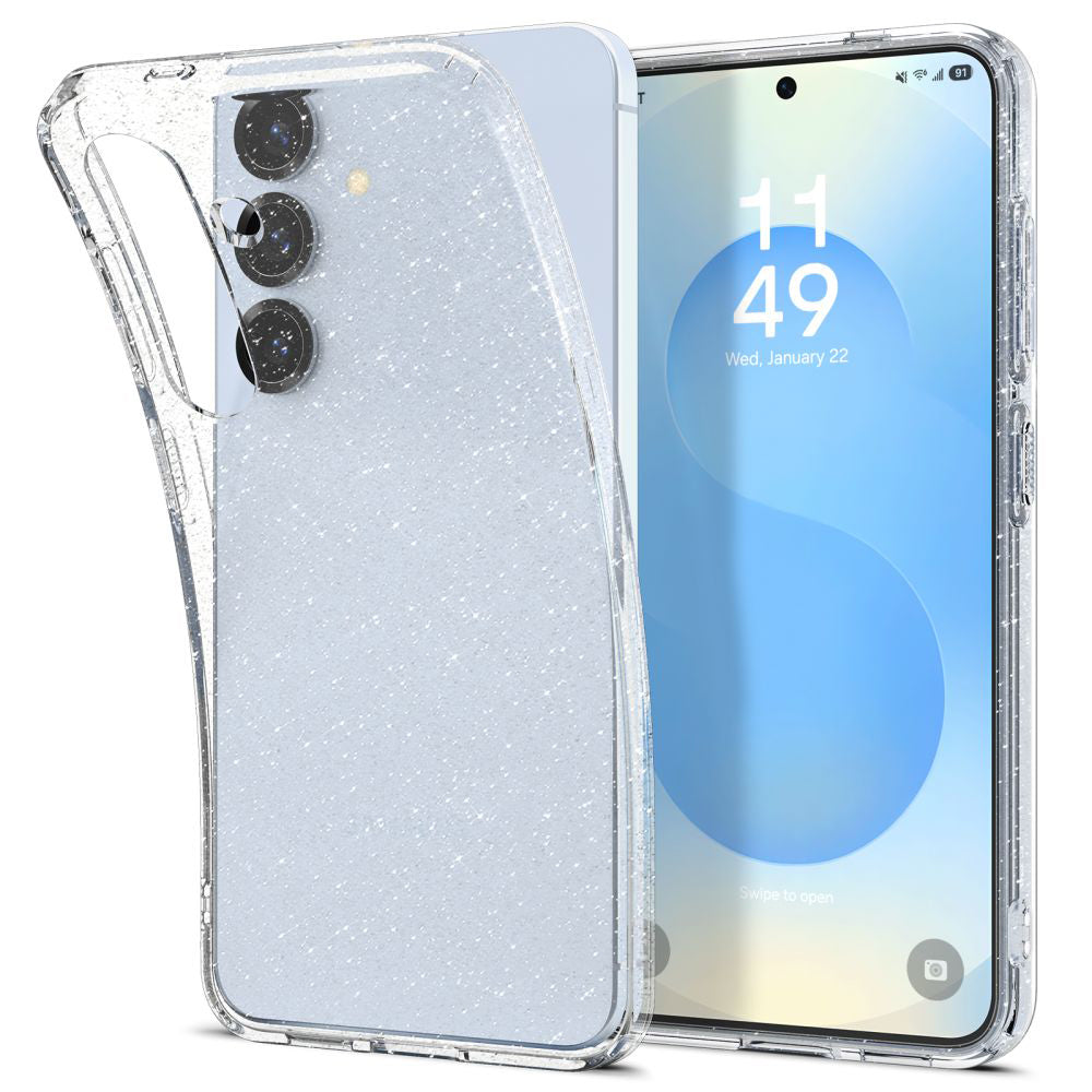 Futrola za Samsung Galaxy S25+ S936, Spigen, Liquid Crystal Glitter, Prozirna