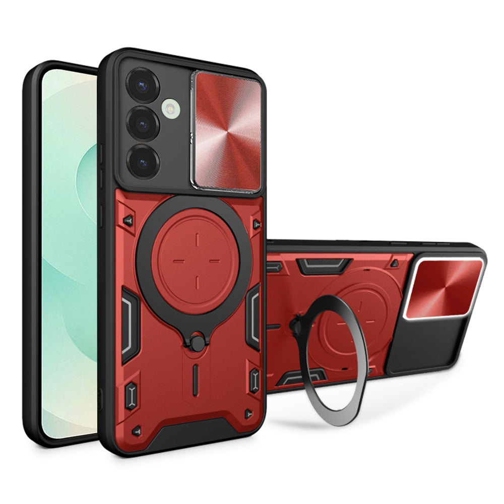 Maska za Samsung Galaxy S25+ S936, Techsuit, CamGuard Pro, Crvena