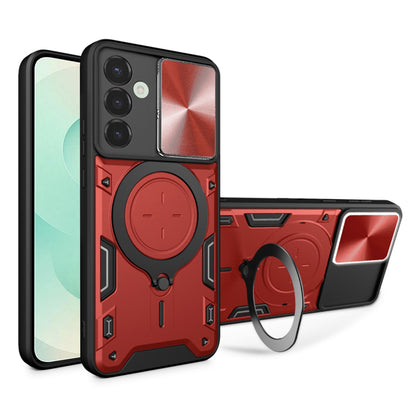 Maska za Samsung Galaxy S25+ S936, Techsuit, CamGuard Pro, Crvena