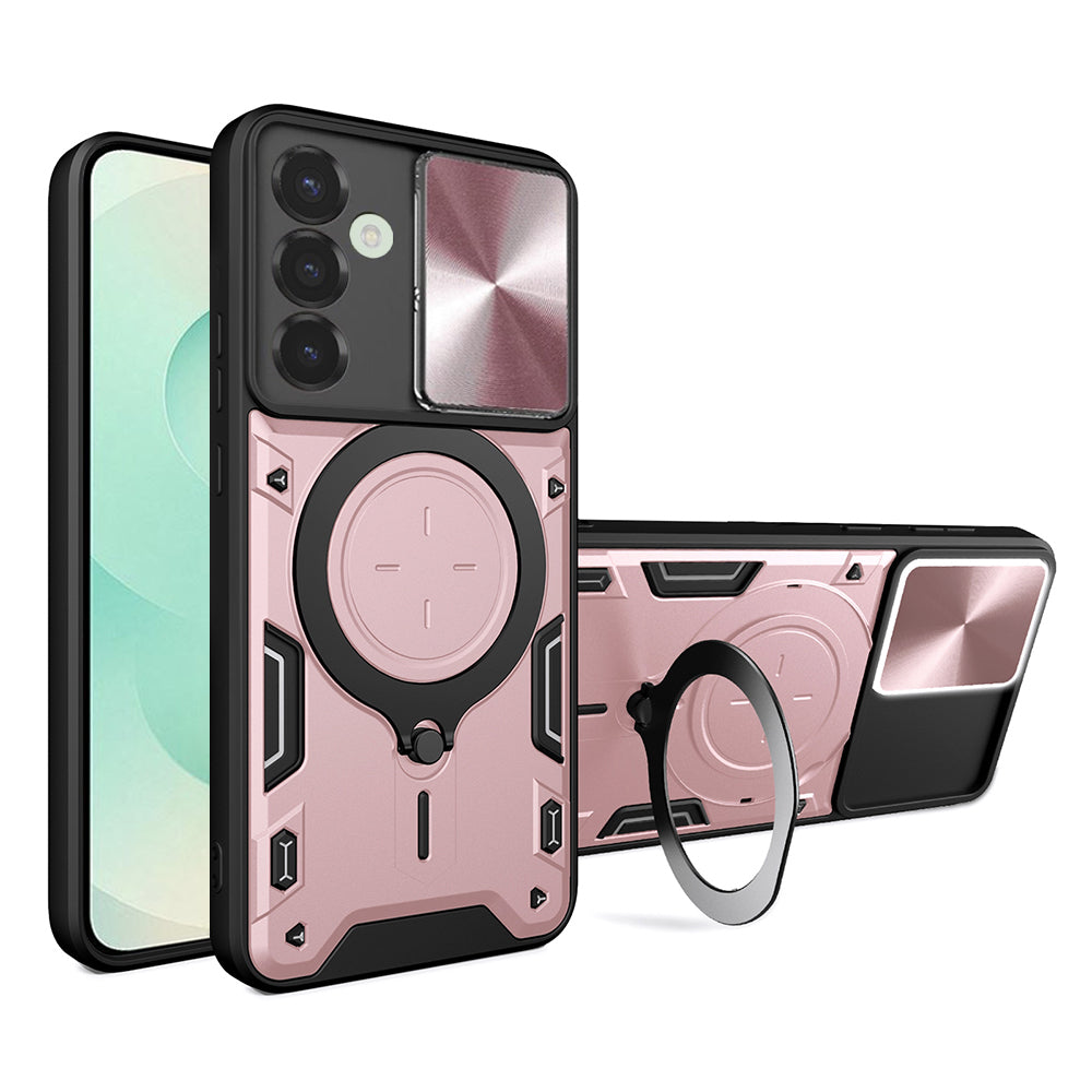 Maska za Samsung Galaxy S25+ S936, Techsuit, CamGuard Pro, Ružičasto zlatna