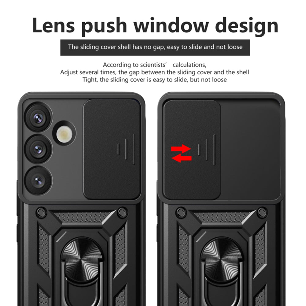 Maska za Samsung Galaxy S25+ S936, Techsuit, CamShield, Roza