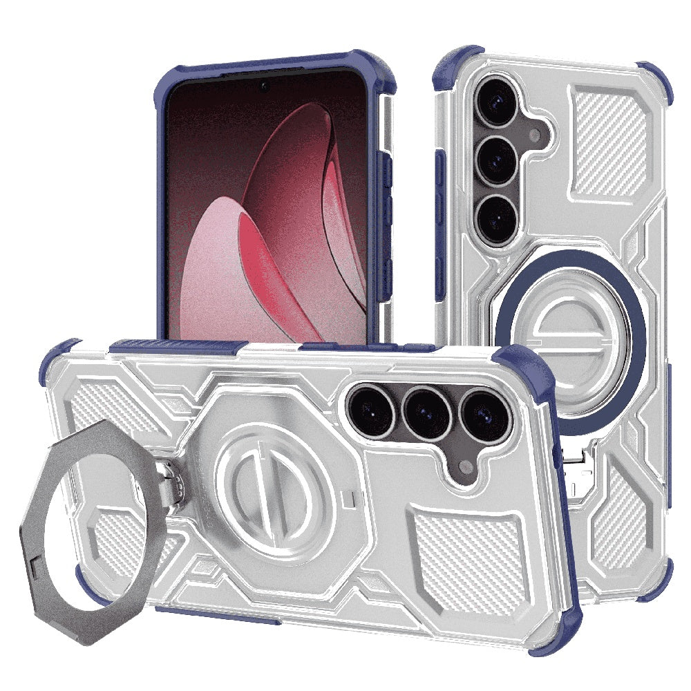 Maska za Samsung Galaxy S25+ S936, Techsuit, Carbon Shield Pro, Plava
