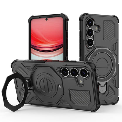 Maska za Samsung Galaxy S25+ S936, Techsuit, Carbon Shield Pro, Crna