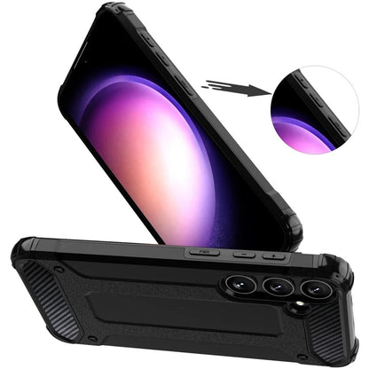 Maska za Samsung Galaxy S25+ S936, Techsuit, Hybrid Armor, Crna