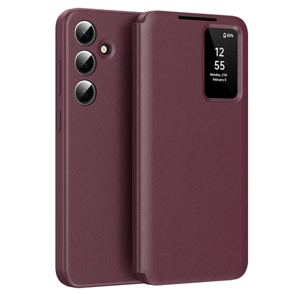 Maska za Samsung Galaxy S25+ S936, Techsuit, SmartView, Crvena