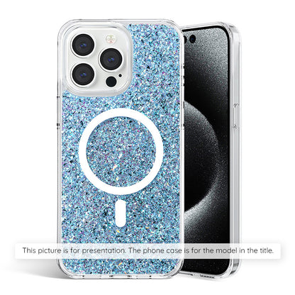 Maska za Samsung Galaxy S25+ S936, Techsuit, Sparkly Glitter, Plava