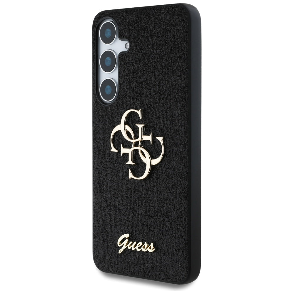 Futrola za Samsung Galaxy S25 S931, Guess, Glitter Big 4G Script, Crna