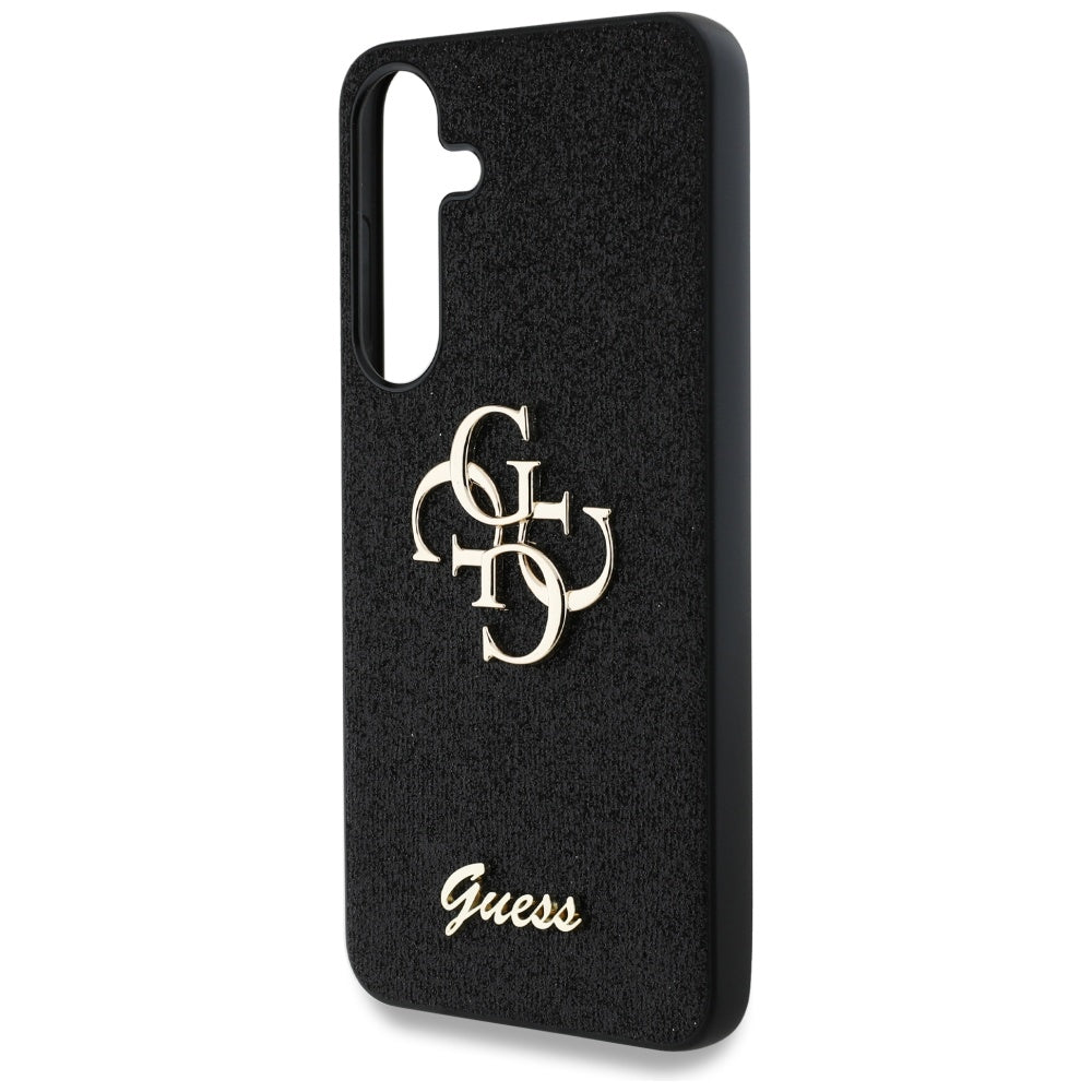 Futrola za Samsung Galaxy S25 S931, Guess, Glitter Big 4G Script, Crna