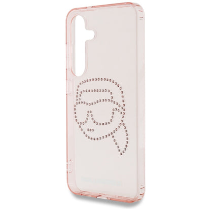 Futrola za Samsung Galaxy S25 S931, Karl Lagerfeld, IML Rhinestones Karl's Head, Roza